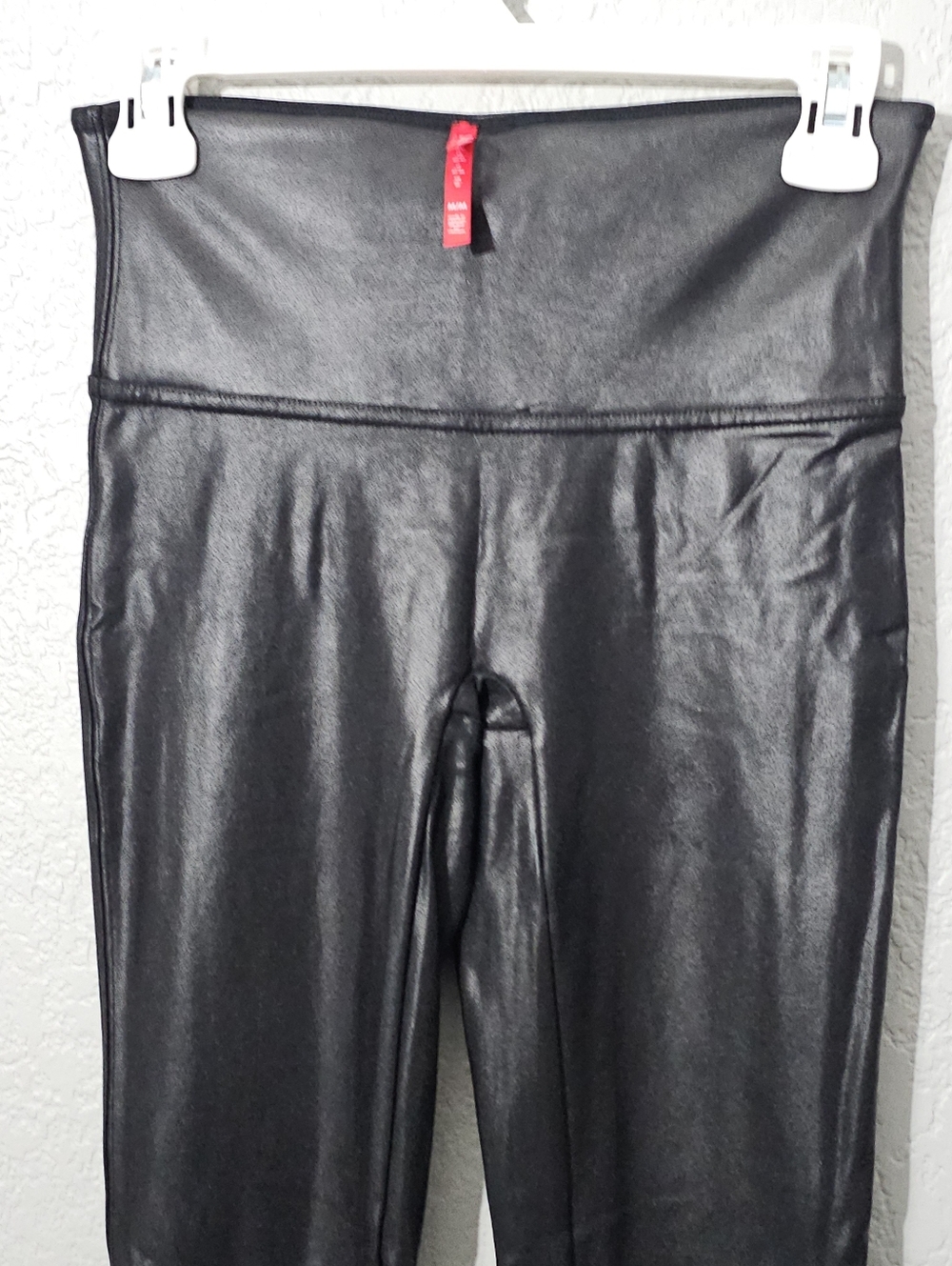 SPANX Faux Leather Leggings Black, Womens Medium Stretch - Picture 6 of 12